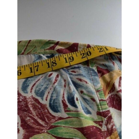 Pierre Cardin Mens Hawaiian Short Sleeve Button Shirt Floral 100% Cotton Size M - Picture 7 of 11